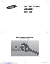 Samsung AQ09VBLN Installation Manual