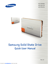 Samsung MZ-5PA128 User Manual(SSD User Quick User Manual