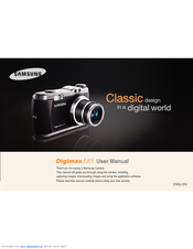 Samsung Digimax L85 - Digital Camera - 8.1 Megapixel User Manual