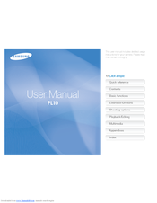 Samsung PL10 User Manual