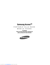 Samsung AT&T  ACCESS User Manual