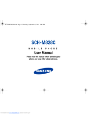 Samsung SCH-M828C User Manual