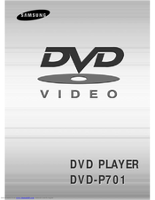 Samsung DVD-P701/XAA Manual