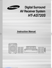 Samsung HT-AS720ST Instruction Manual