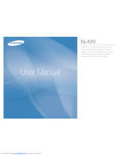 Samsung SL420 - Digital Camera - Compact User Manual