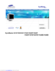 Reason sufficient Motivation Samsung SyncMaster 793DF Manuals | ManualsLib