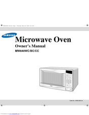 Samsung MW840WA Owner's Manual