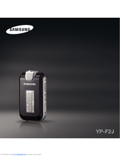 Samsung yePP YP-F2JZW Manual