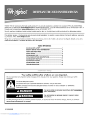 Whirlpool WDT910SAYH Use & Care Manual