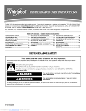 Whirlpool  GSC25C6EYW User Instructions