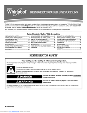 Whirlpool Gold GSS30C6EYF User Instructions