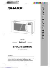 Sharp R-21ATP Operation Manual