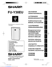Sharp Plasmacluster FU-Y30EU Operation Manual
