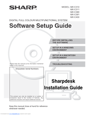 Sharp MX-C380 Software Setup Manual