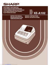 Sharp XE-A102 Instruction Manual