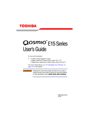 Toshiba Qosmio E15 Series User Manual
