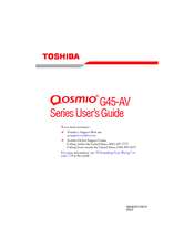 Toshiba G45AV680 - Qosmio - Core 2 Duo GHz User Manual