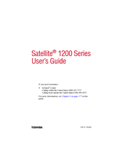 Toshiba Satellite 1200 User Manual