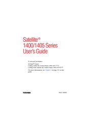 Toshiba 1405-S151 - Satellite - Celeron 1.2 GHz User Manual
