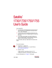 Toshiba Satellite 1730CDS User Manual
