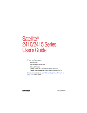 Toshiba Satellite 2415 Series User Manual