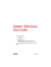 Toshiba Satellite 5005 Series User Manual