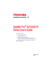 Toshiba A215-S7407 - Satellite - Athlon 64 X2 1.8 GHz User Manual