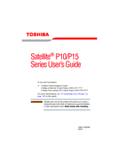 Toshiba Satellite P10 SERIES User Manual