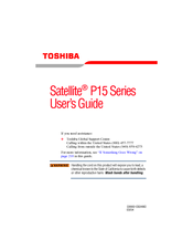 Toshiba Satellite P15 SERIES User Manual