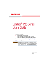 Toshiba P25-S5093 User Manual