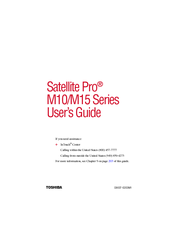 Toshiba Satellite Pro M15 User Manual