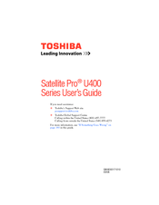 Toshiba Satellite Pro U400-S1001X User Manual