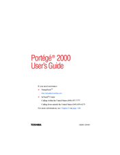 Toshiba 2000 User Manual