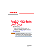 Toshiba Satellite M100 Series User Manual