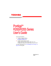 Toshiba Portege R200 Series User Manual