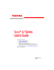 Toshiba Tecra A7 Series User Manual