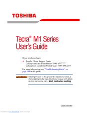 Toshiba Tecra M1 User Manual
