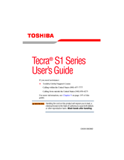 Toshiba TECRA S1 Series User Manual
