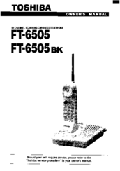 Toshiba FT-6505BK Owner's Manual