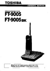 Toshiba FT-9005BK Owner's Manual