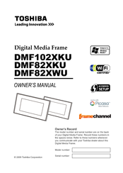 Toshiba DMF82XKU - Wireless Digital Media Frame Owner's Manual