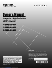 Toshiba Cinema 46UL610U Owner's Manual