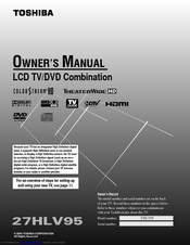 Toshiba 27HLV95 Owner's Manual