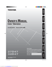 Toshiba 27D47 Owner's Manual