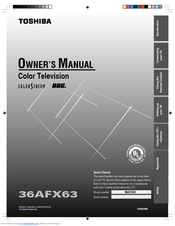 Toshiba 36AFX63 Owner's Manual