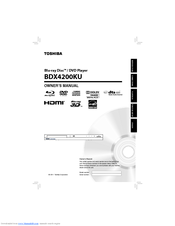 Toshiba BDX4200KU Owner's Manual