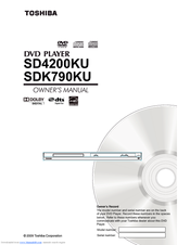 Toshiba SD4200 - SD DVD Player Owner's Manual