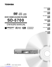 Toshiba SD-5700 Owner's Manual