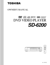 Toshiba SD-6200 Owner's Manual