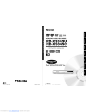 Toshiba RD-XS34SU Owner's Manual